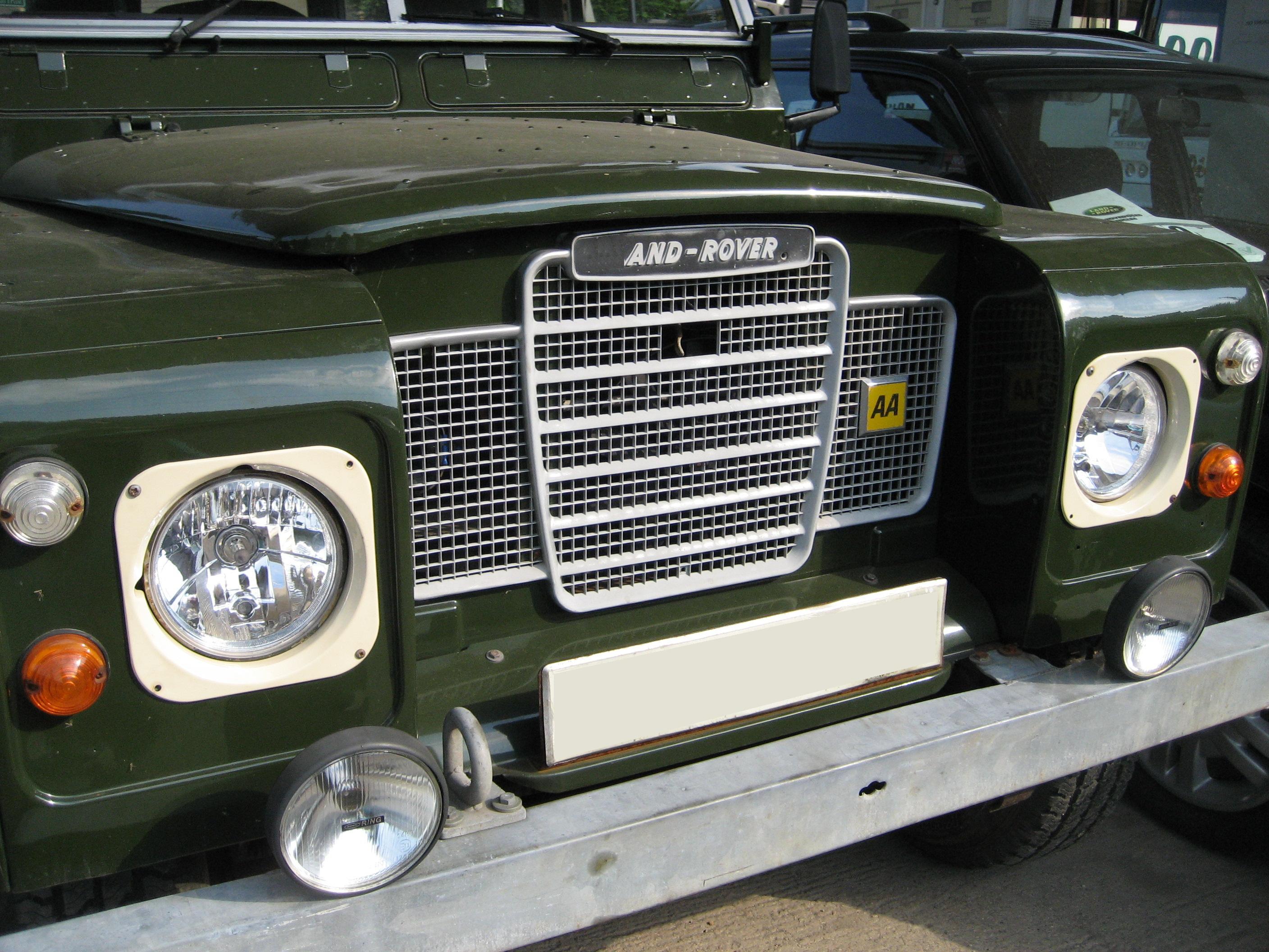 Crystal headlamps Land Rover series 1 2 3 headlights halogen H4